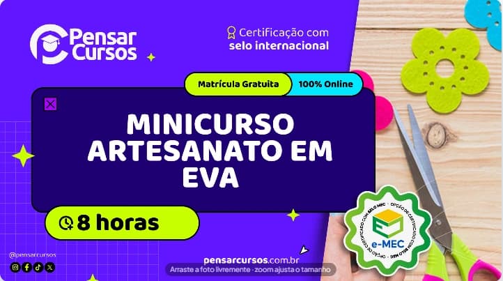 Minicurso Artesanato em EVA