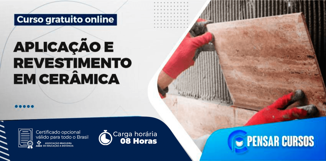 Minicurso Aplicação e Revestimento em Cerâmica