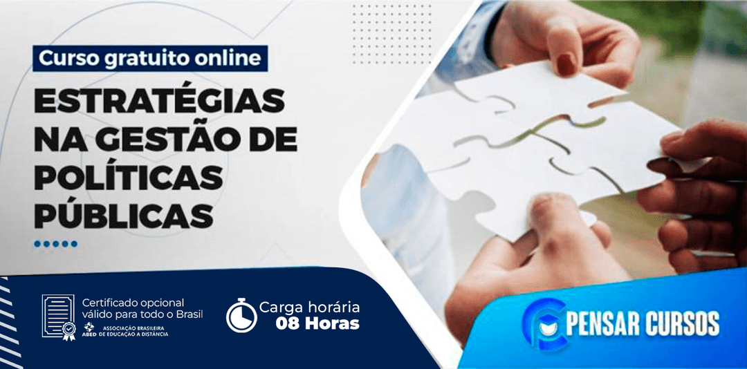 Minicurso Estratégias na Gestão de Políticas Públicas