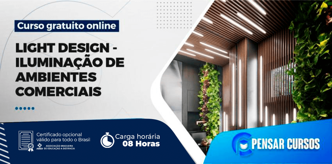 Minicurso Light Design - Iluminação de Ambientes Comerciais