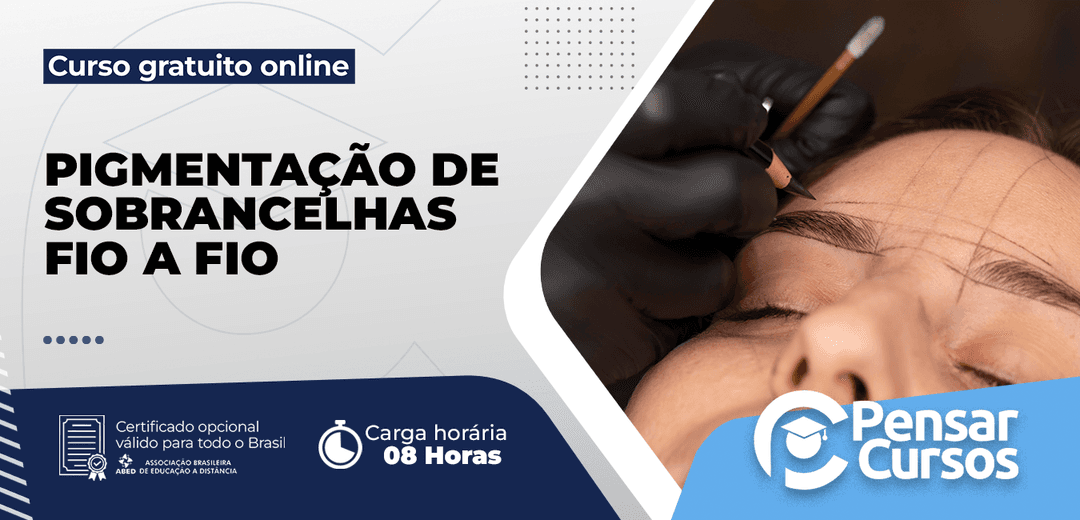 Minicurso Pigmentação de Sobrancelhas Fio a Fio