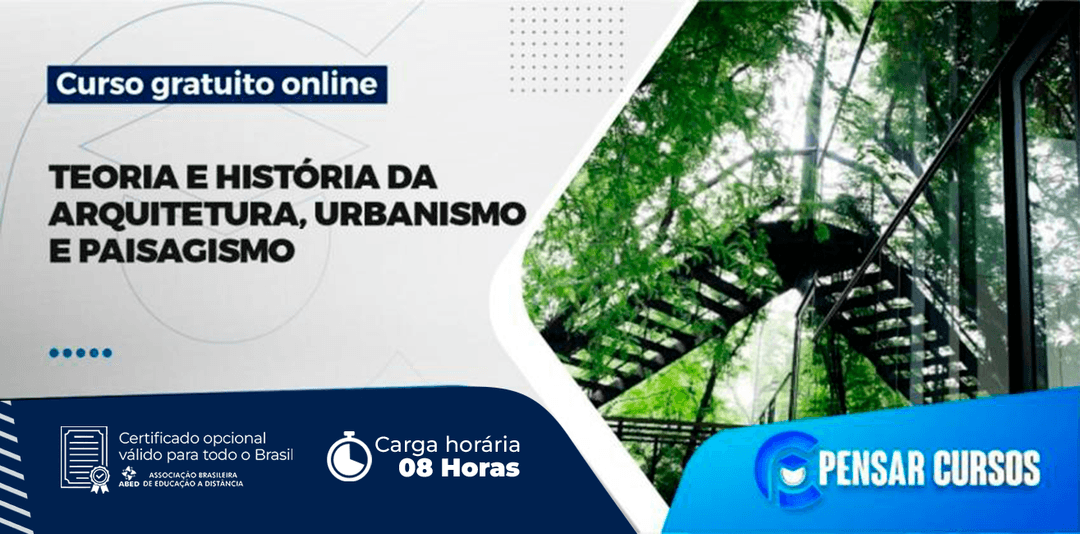 Minicurso Teoria e História da Arquitetura, Urbanismo e Paisagismo