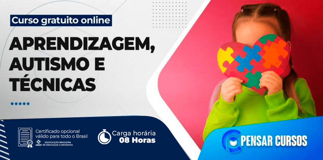 Minicurso Aprendizagem, Autismo e Técnicas
