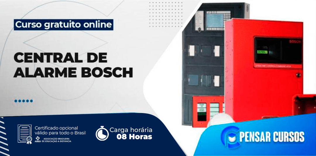 Minicurso Central de Alarme Bosch