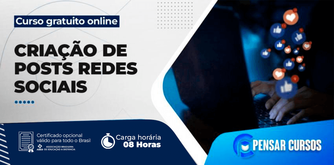 Minicurso Criação de Posts Redes Sociais