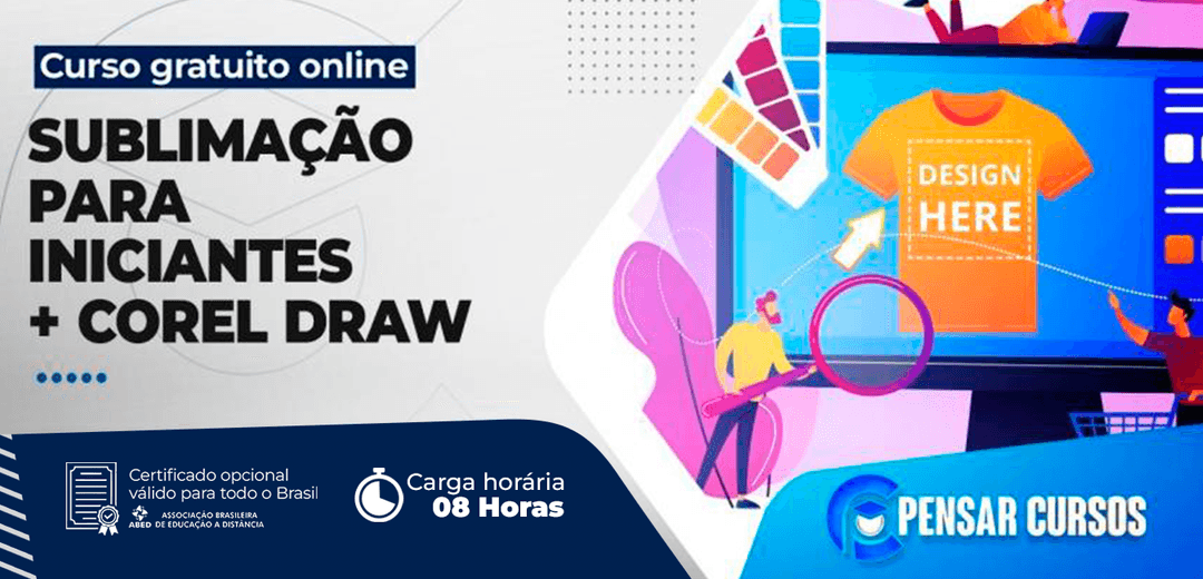 Minicurso Sublimação para Iniciantes + Corel Draw