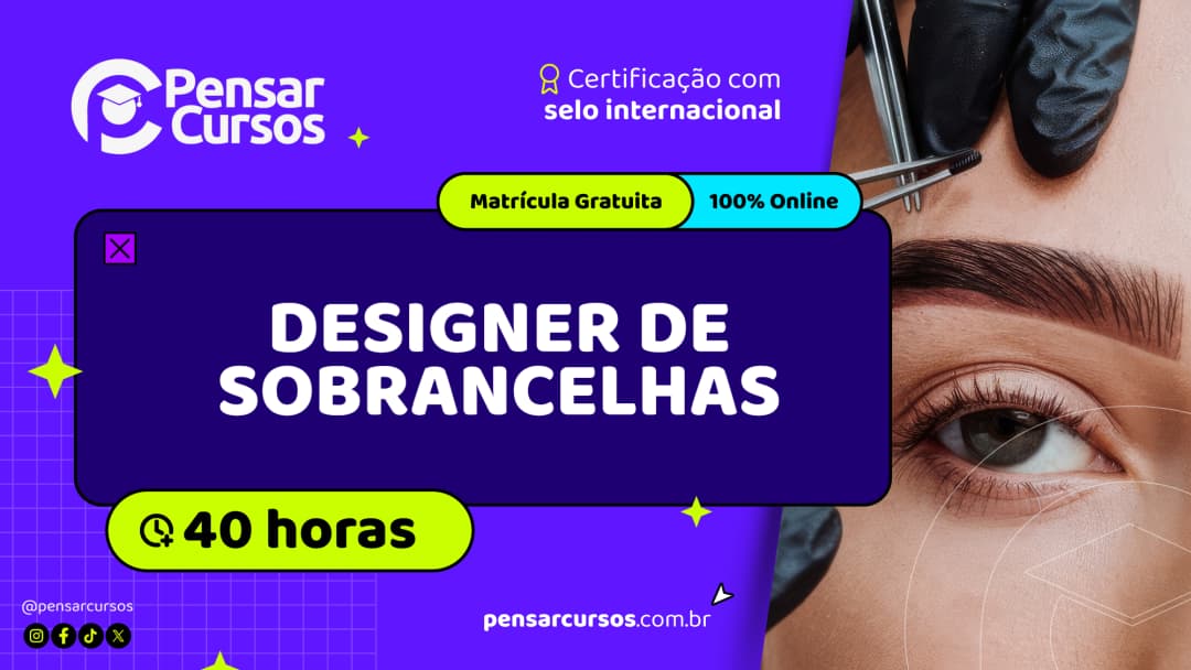 Curso de Designer de Sobrancelhas (Teórico)
