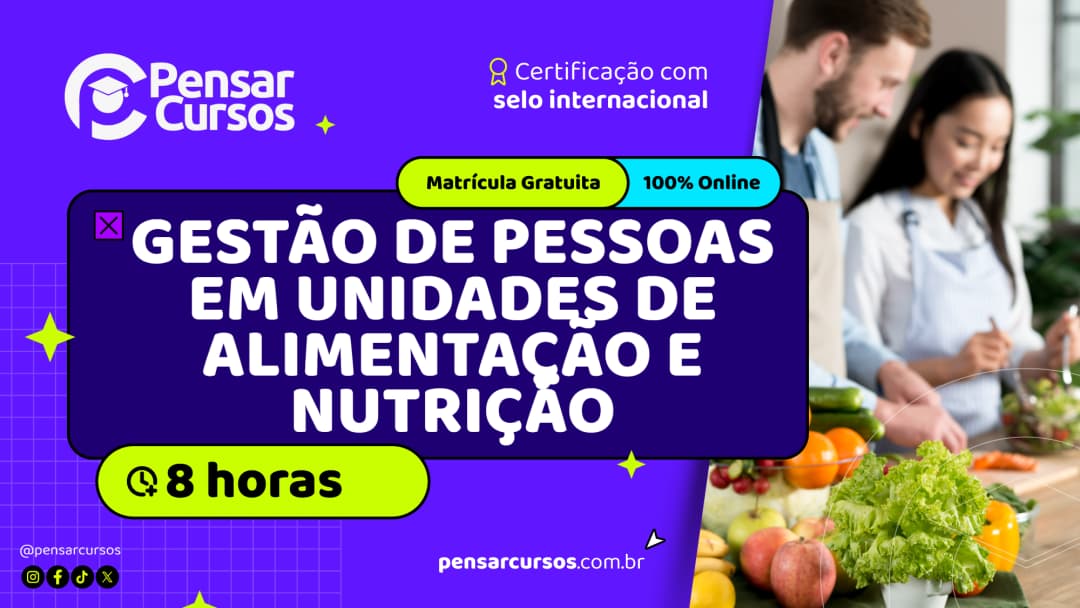 Minicurso Gestão de Pessoas em Unidades de Alimentação e Nutrição