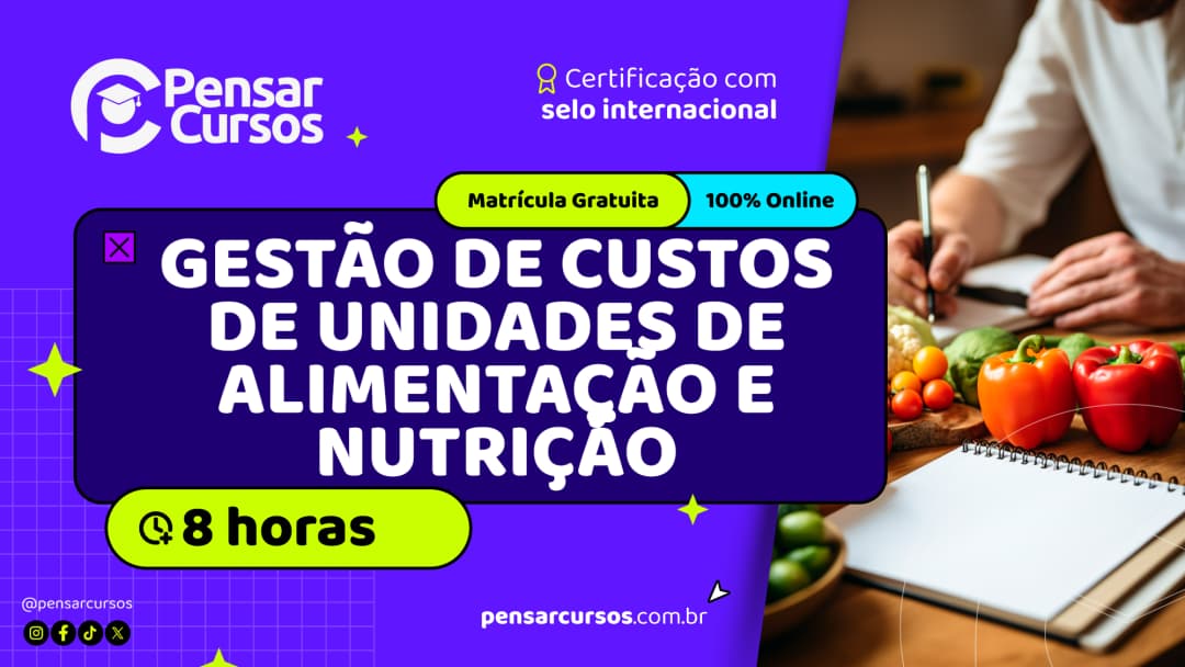 Minicurso Gestão de Custos de Unidades de Alimentação e Nutrição