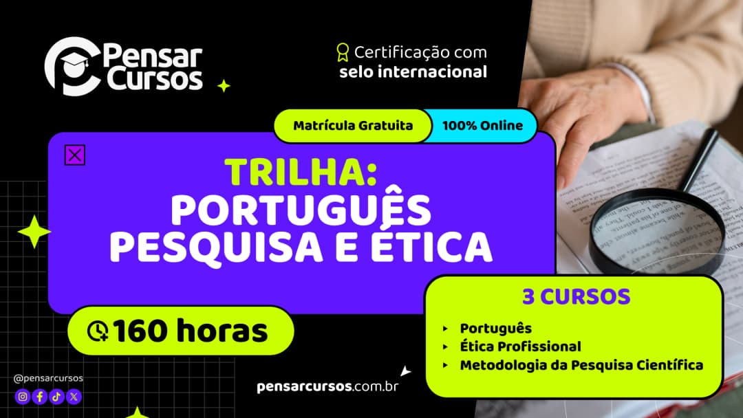 Português Pesquisa e Ética - Português + Ética Profissional + Metodologia da Pesquisa Científica