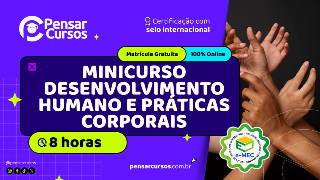 Minicurso Desenvolvimento Humano e Práticas Corporais