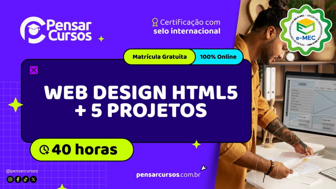 Web Design HTML5 + 5 Projetos