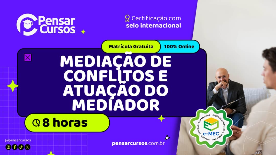 Minicurso Mediação de Conflitos e Atuação do Mediador