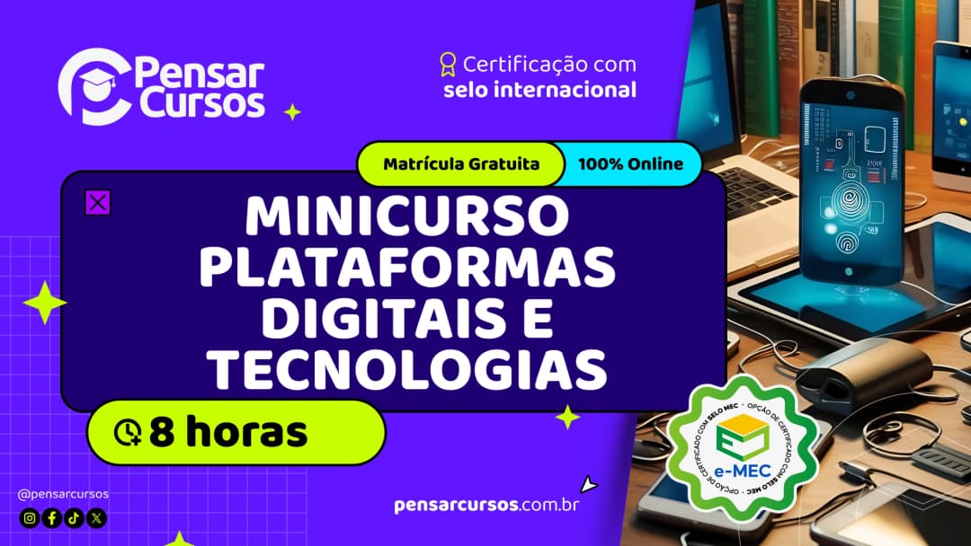 Minicurso Plataformas Digitais e Tecnologias
