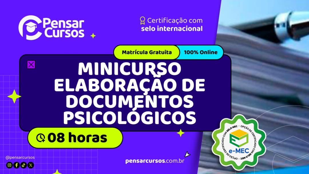 Minicurso Elaboração de Documentos Psicológicos