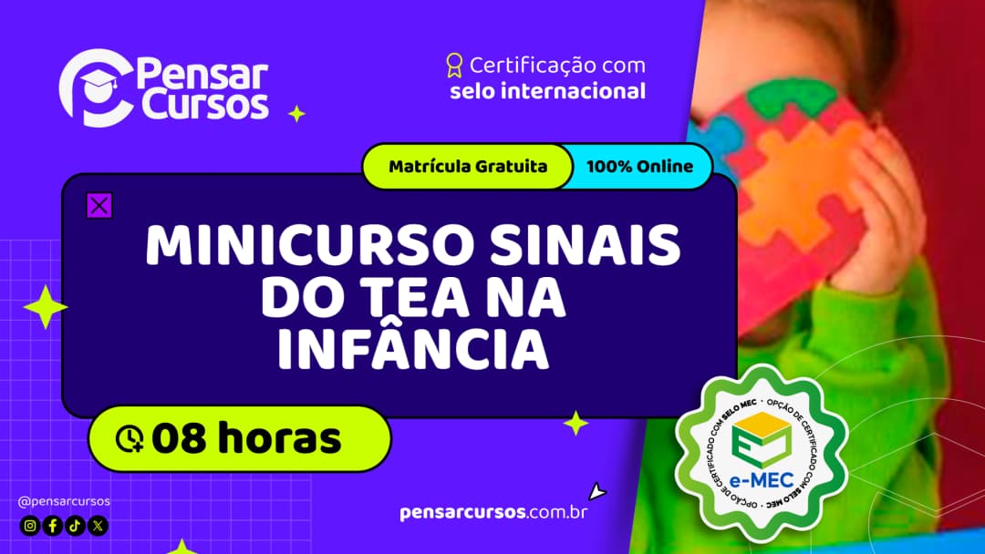 Minicurso Sinais do TEA na Infância