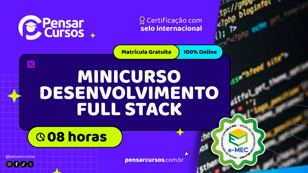 Minicurso Desenvolvimento Full Stack