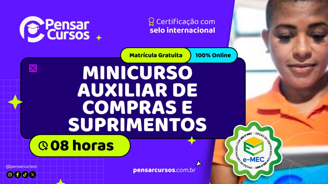 Minicurso Auxiliar de Compras e Suprimentos