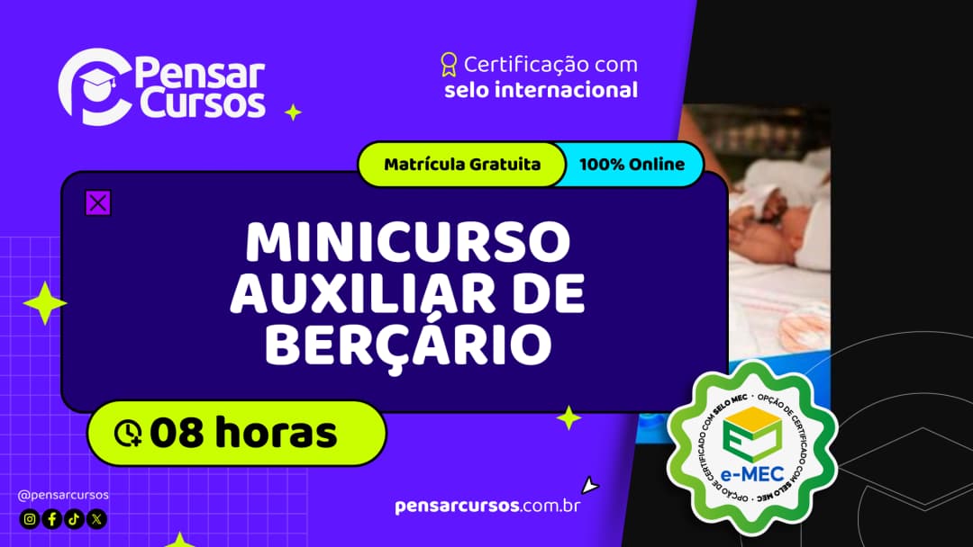 Minicurso Auxiliar de Berçário
