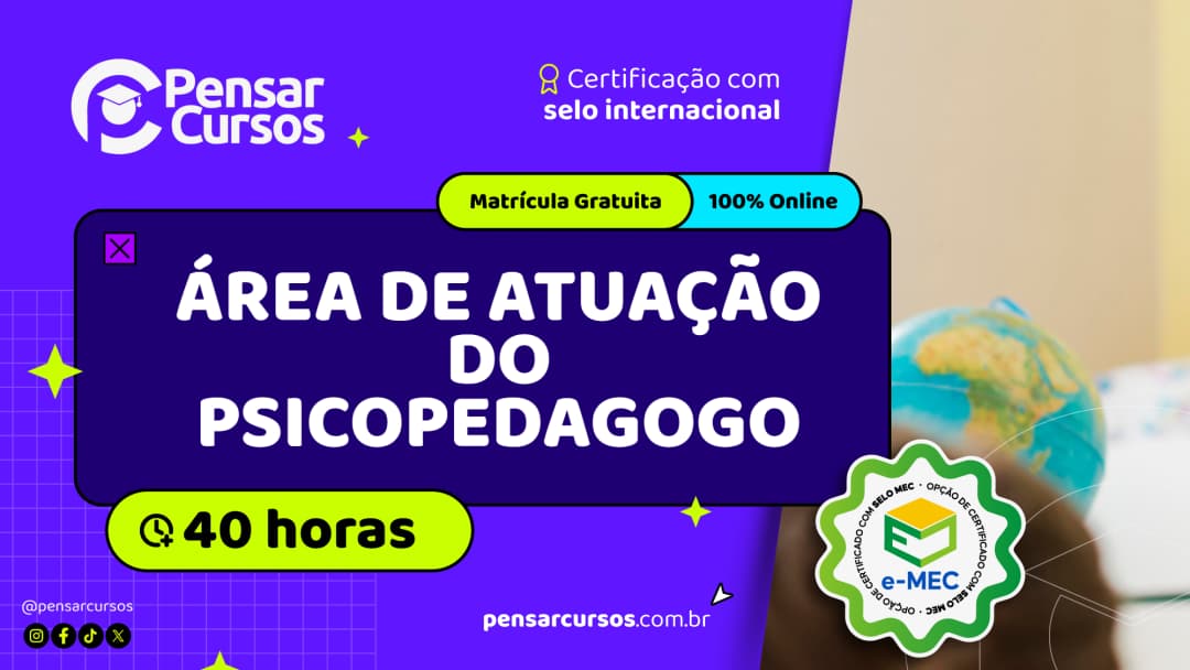 Área de Atuação do Psicopedagogo