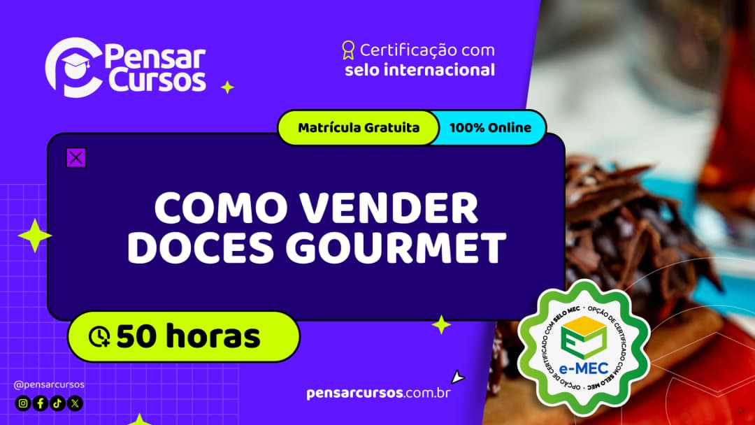 Como Vender Doces Gourmet