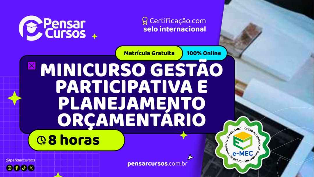 Minicurso Gestão Participativa e Planejamento Orçamentário