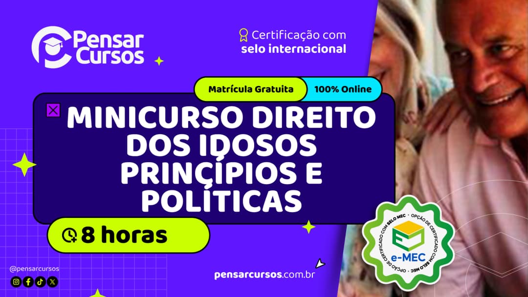 Minicurso Direito dos Idosos Princípios e Políticas
