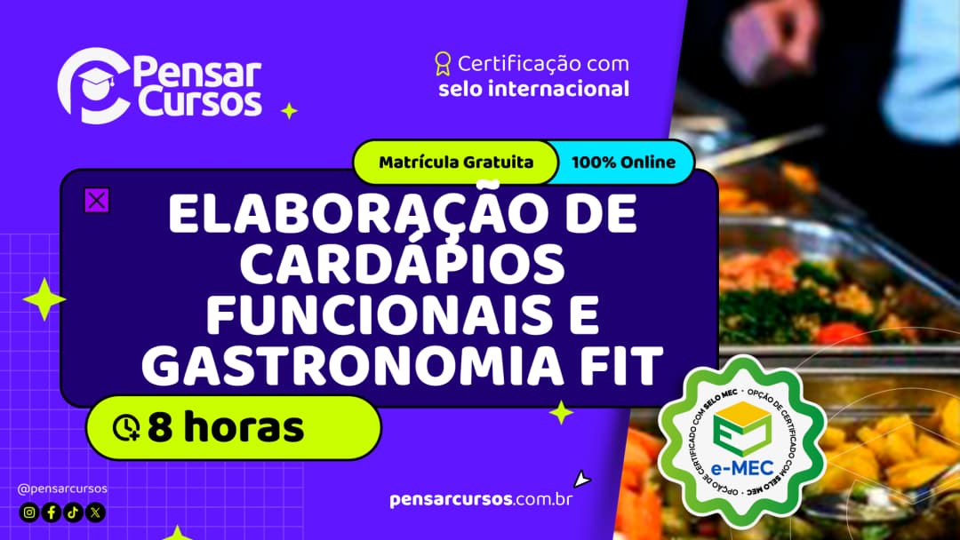 Minicurso Elaboração de Cardápios Funcionais e Gastronomia Fit