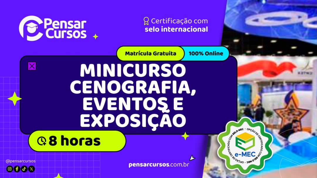 Minicurso Cenografia, Eventos e Exposição