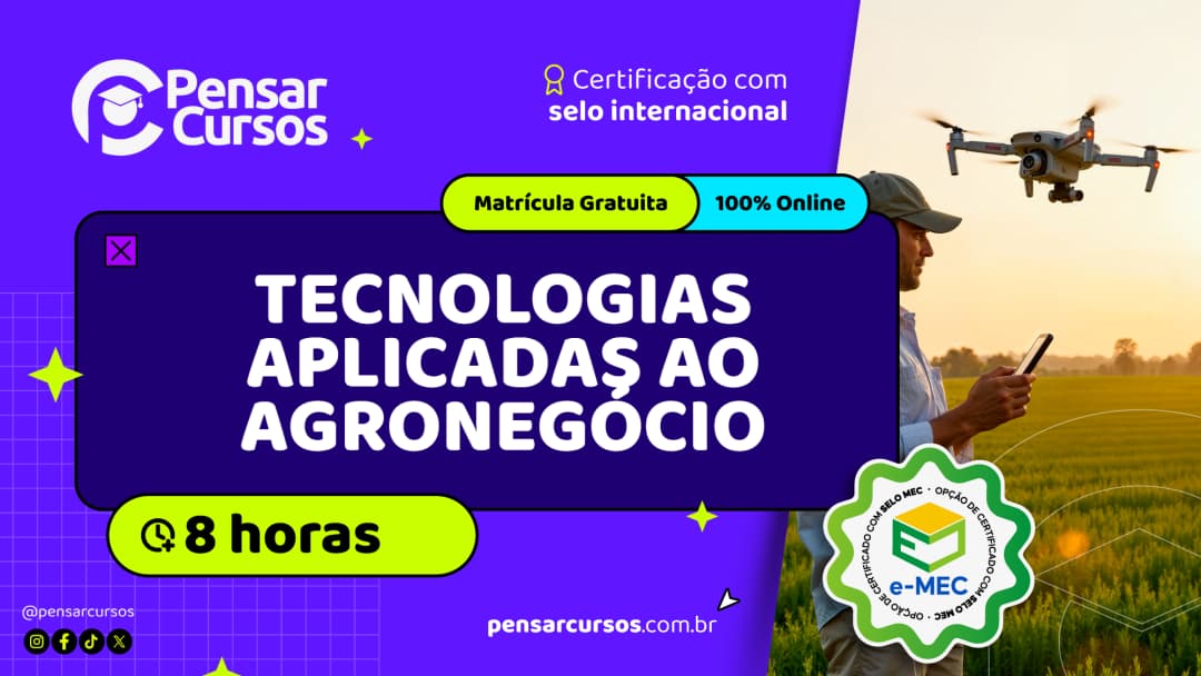 Minicurso Tecnologias aplicadas ao Agronegócio