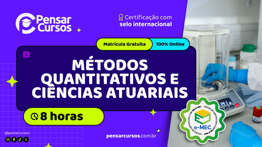 Minicurso Métodos Quantitativos e Ciências Atuariais
