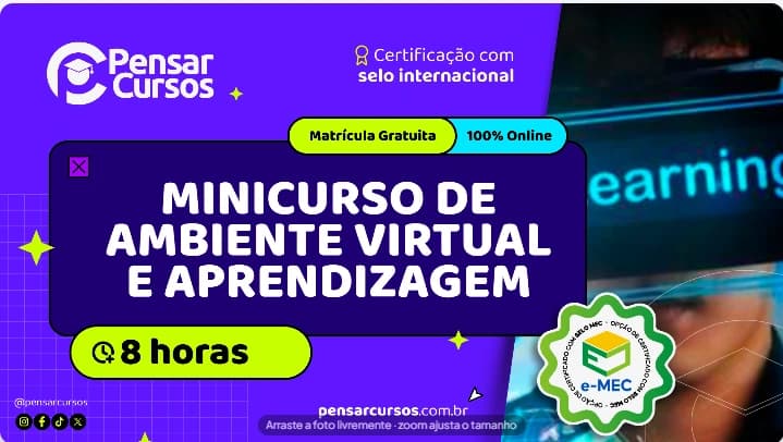 Minicurso de Ambiente Virtual e Aprendizagem