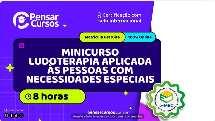 Minicurso Ludoterapia Aplicada às Pessoas com Necessidades Especiais