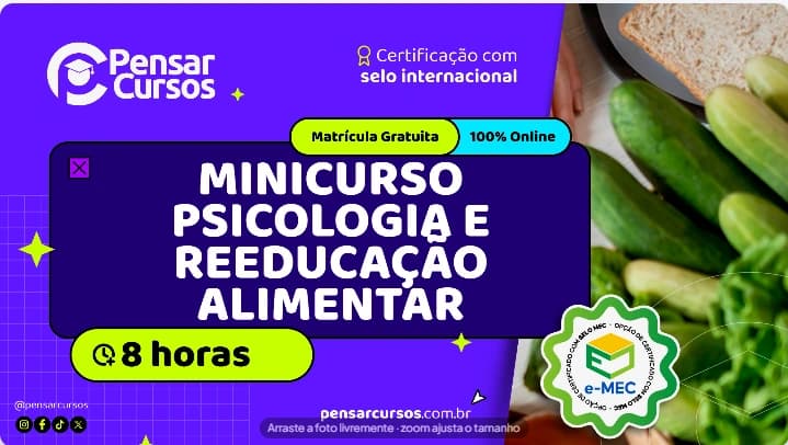 Minicurso Psicologia e Reeducação Alimentar