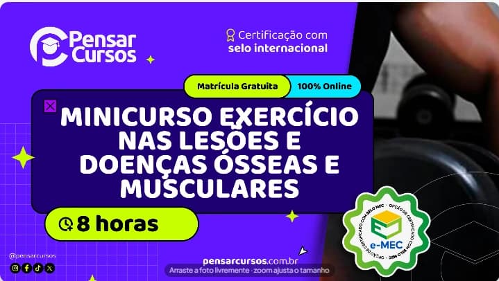 Minicurso Exercício nas Lesões e Doenças Ósseas e Musculares