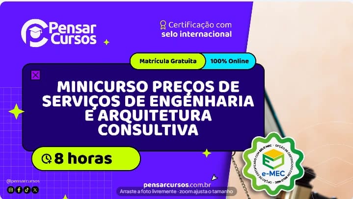 Minicurso Preços de Serviços de Engenharia e Arquitetura Consultiva