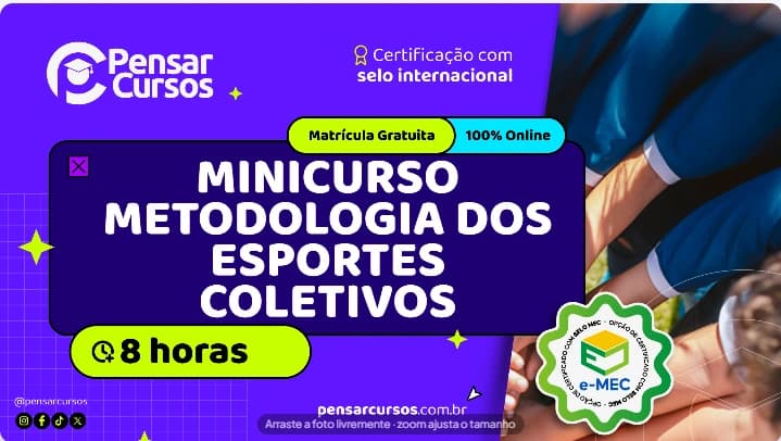 Minicurso Metodologia dos Esportes Coletivos