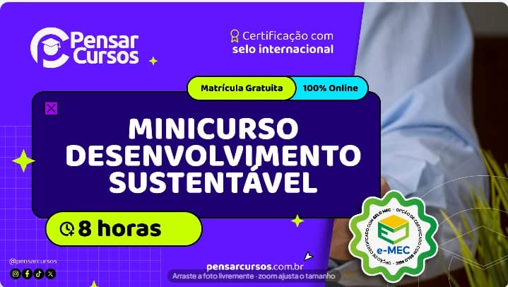 Minicurso Desenvolvimento Sustentável