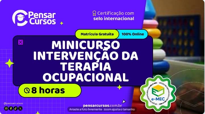 Minicurso Intervenção da Terapia Ocupacional