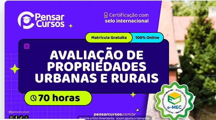 Avaliação de Propriedades Urbanas e Rurais