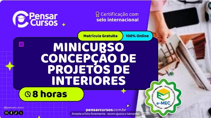 Minicurso Concepção de Projetos de Interiores