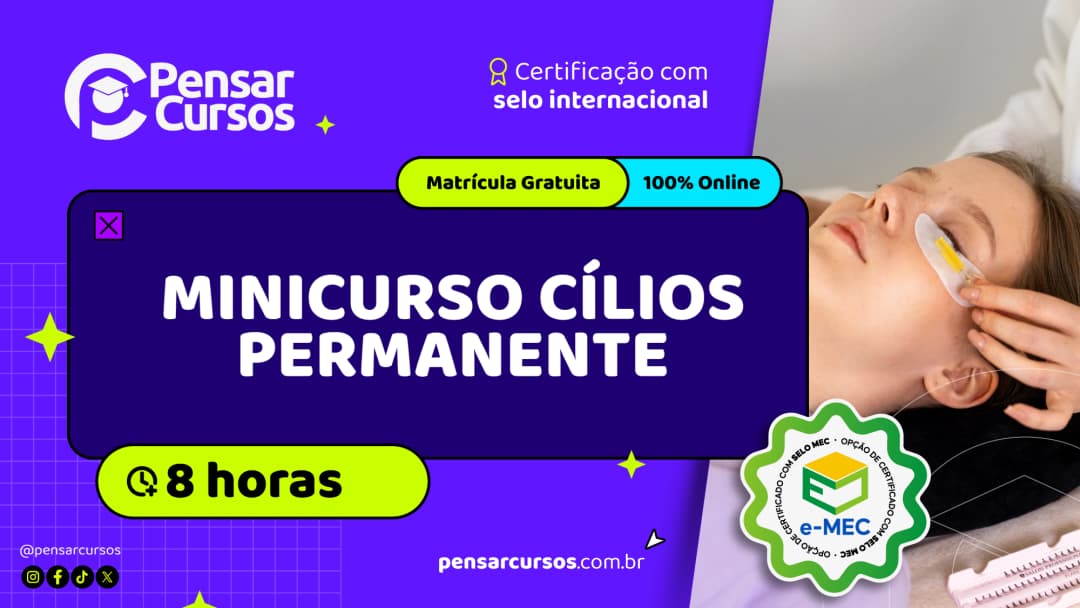 Minicurso Cílios Permanente