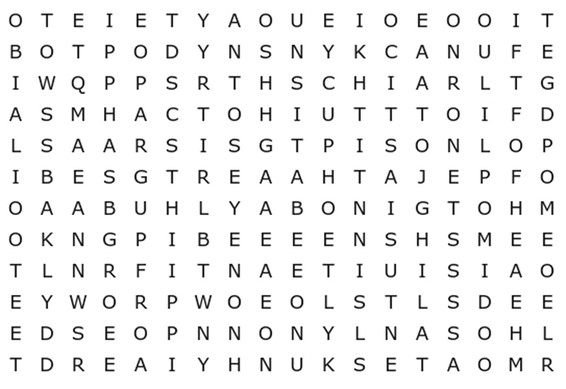 CAÇA- PALAVRAS Word Search