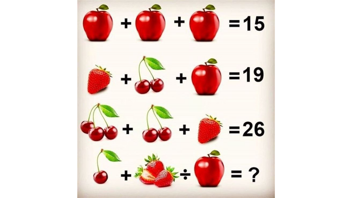 descubra o valor das frutas