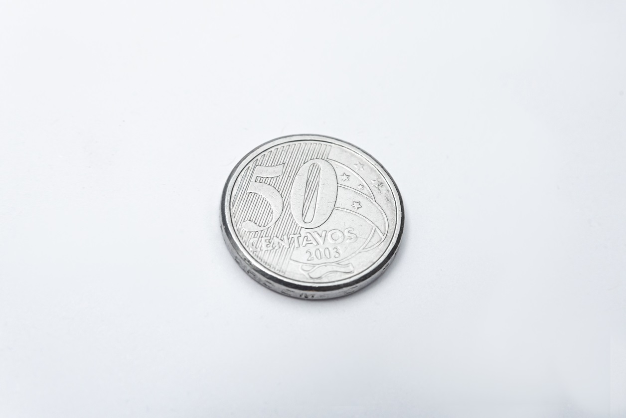 Moedas raras de 50 centavos.