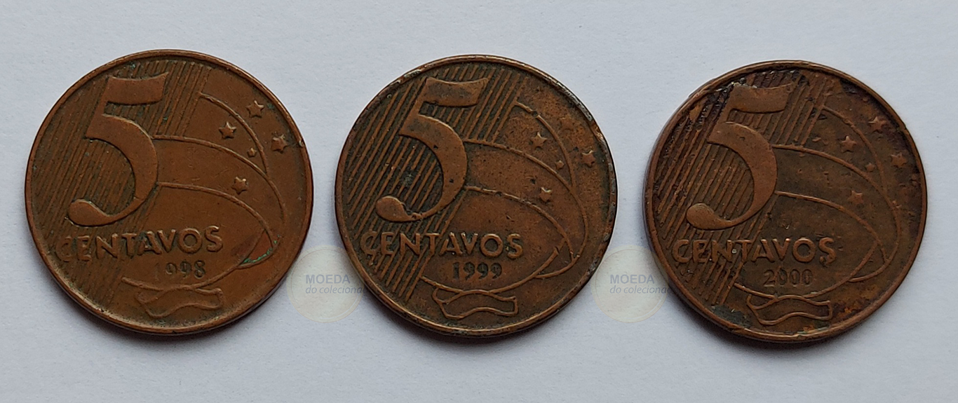 Essas são as MOEDAS de 5 CENTAVOS mais RARAS do Brasil
