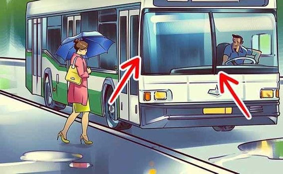 Teste visual incrível: Somente observadores incríveis são capazes de encontrar dois erros na imagem do ônibus em 30 segundos!