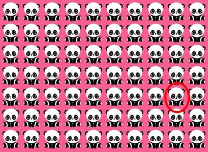 Teste de agilidade visual: Encontre o panda diferente em menos de 10 segundos