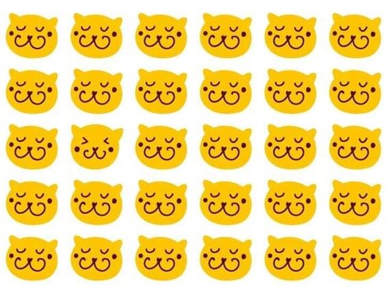 Você tem agilidade visual acima da média? Encontre o gato diferente.