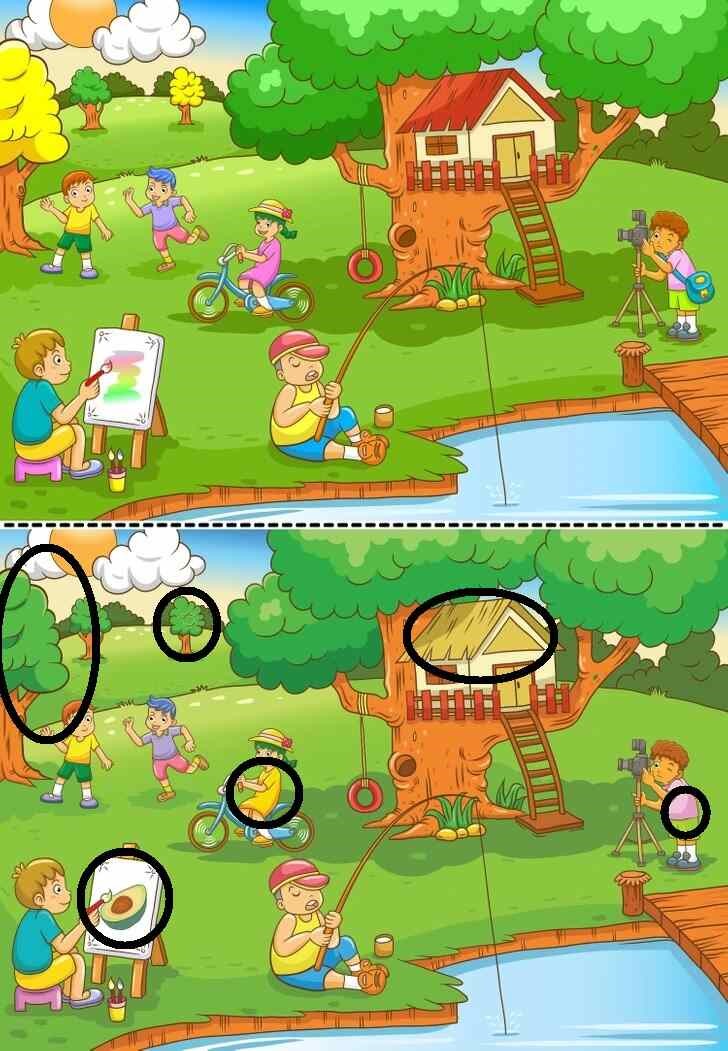 Jogo dos 6 erros: Encontre as diferenças na imagem desse parque em apenas 30 segundos